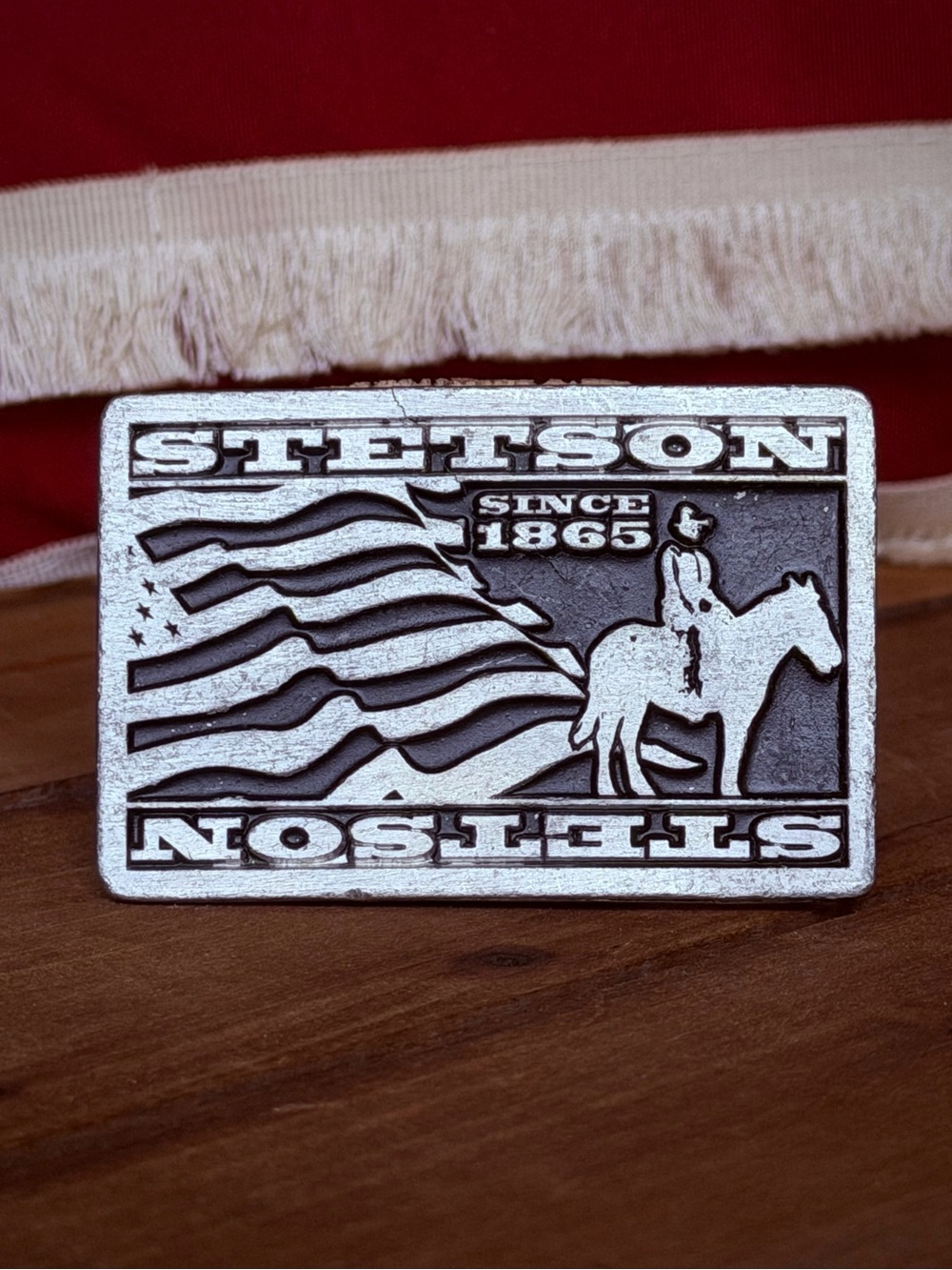 Vintage Stetson Belt Buckle “Since 1865” (Made in USA)